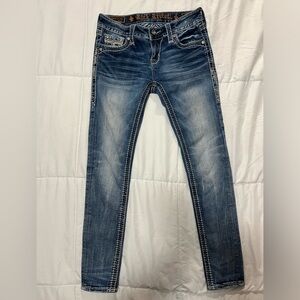 Rock Revival Shaina Mid Rise Skinny Size 26